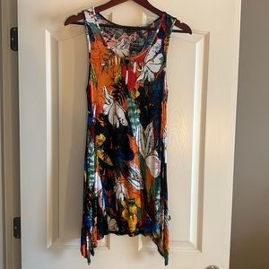 Multi colored dress.